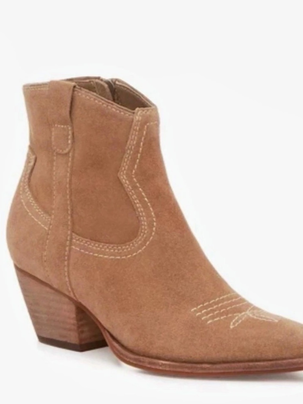 Dolce Vita Silma Western Bootie Western Booties Brown US 8.5
